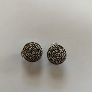 Sterling silver earrings with spiral design
